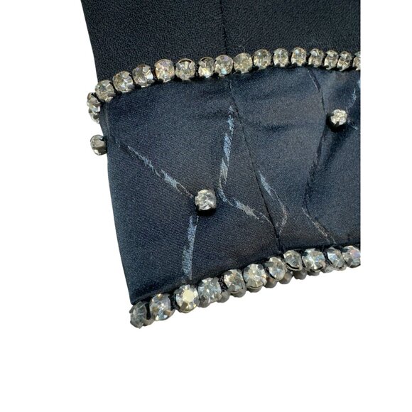 St. Anthony Evening  2-Piece Womens Suit Set Size 10 Black Embellished Collar Cu - Picture 8 of 16